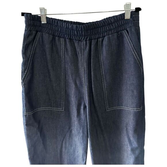 Adriano Goldschmied AG Dark Wash Jeans Elastic Waist Size S Classic Elevated - Picture 2 of 10